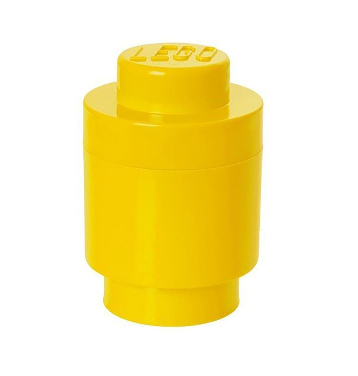 Room Copenhagen - LEGO Round Storage Brick 1, Bright - Yellow