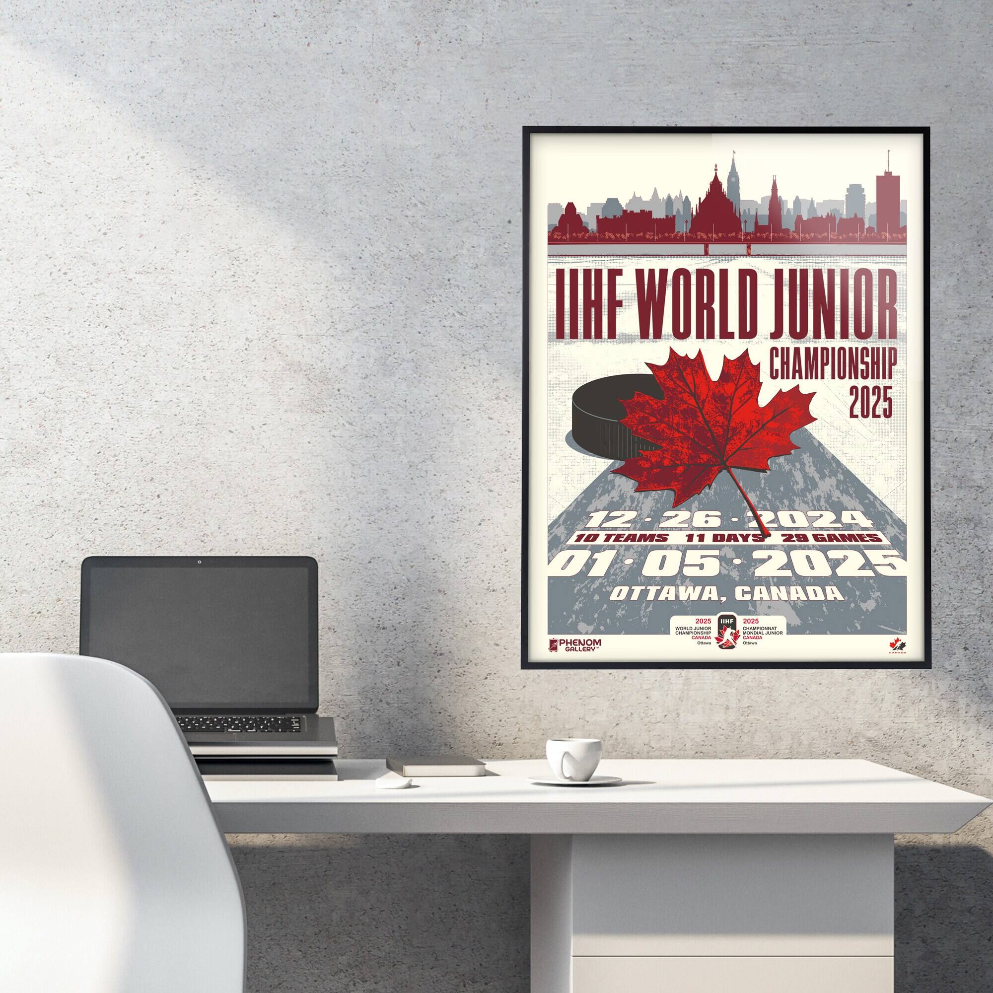 IHF WORLD JUNIOR CHAMPIONSHIP 2025  
12.26.2024 - 01.05.2025  
10 TEAMS 11 DAYS 29 GAMES  
OTTAWA, CANADA  

PHENOM