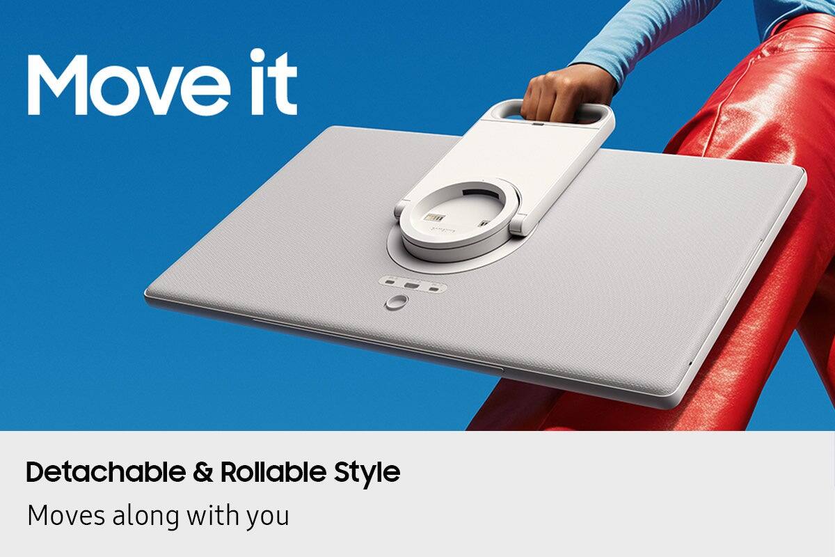 Move it

Detachable & Rollable Style  
Moves along with you