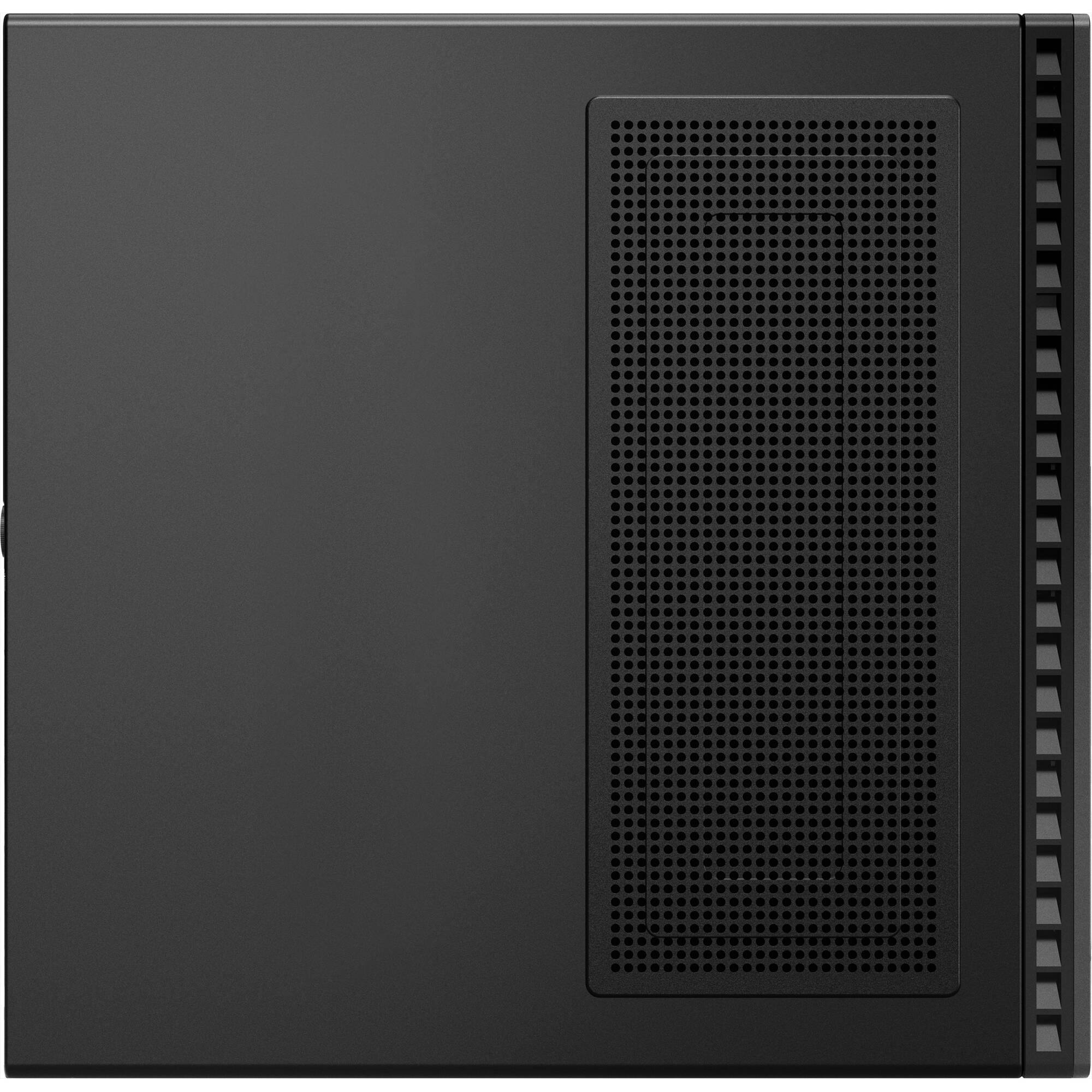 Left. Lenovo - Lenovo Thinkcentre M90Q G3 Tiny PC Intel i5-12500T vPro 8GB RAM 256GB SSD W11P - Black.