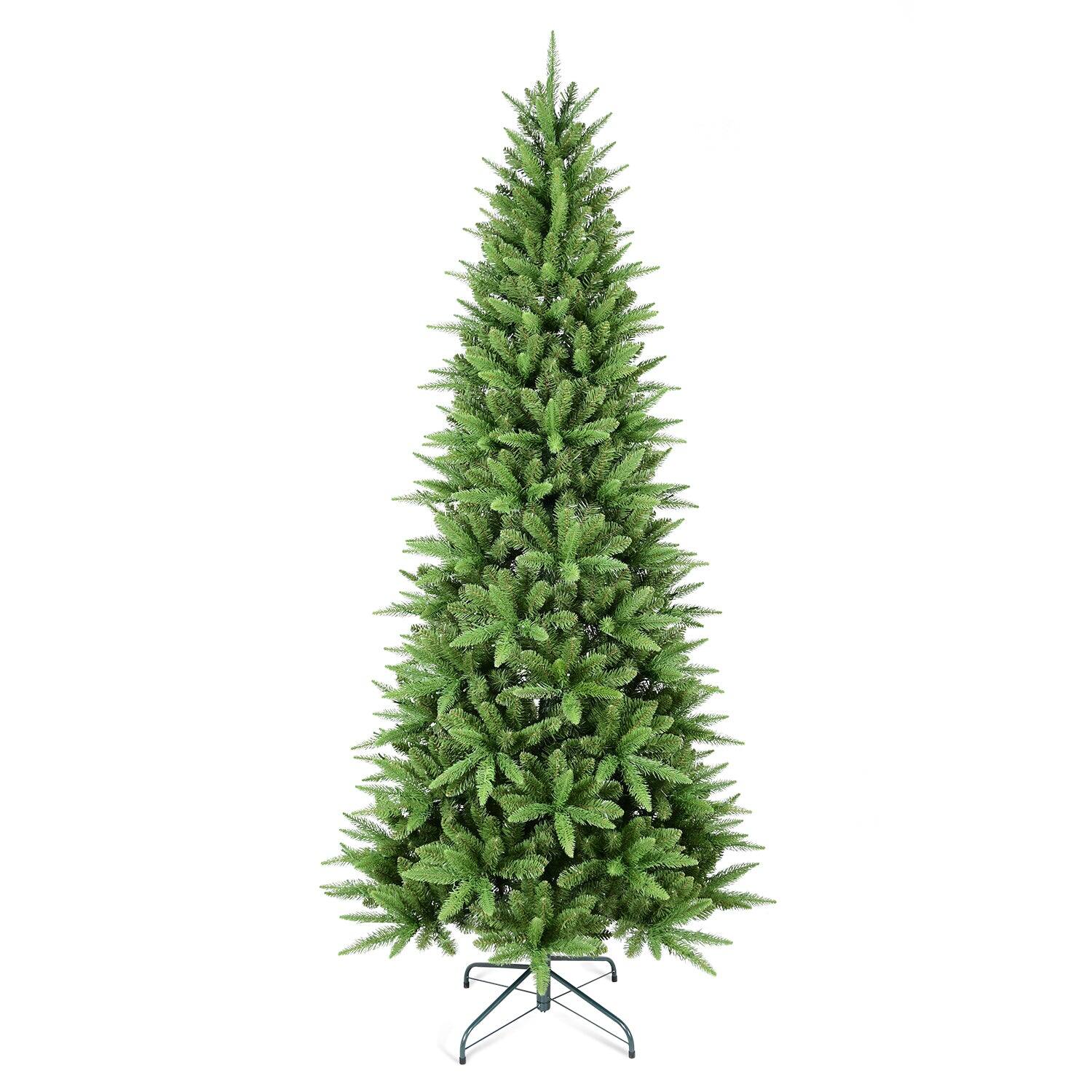 BreeBe - 9FT Slim Christmas Tree 2152 Tips - Green