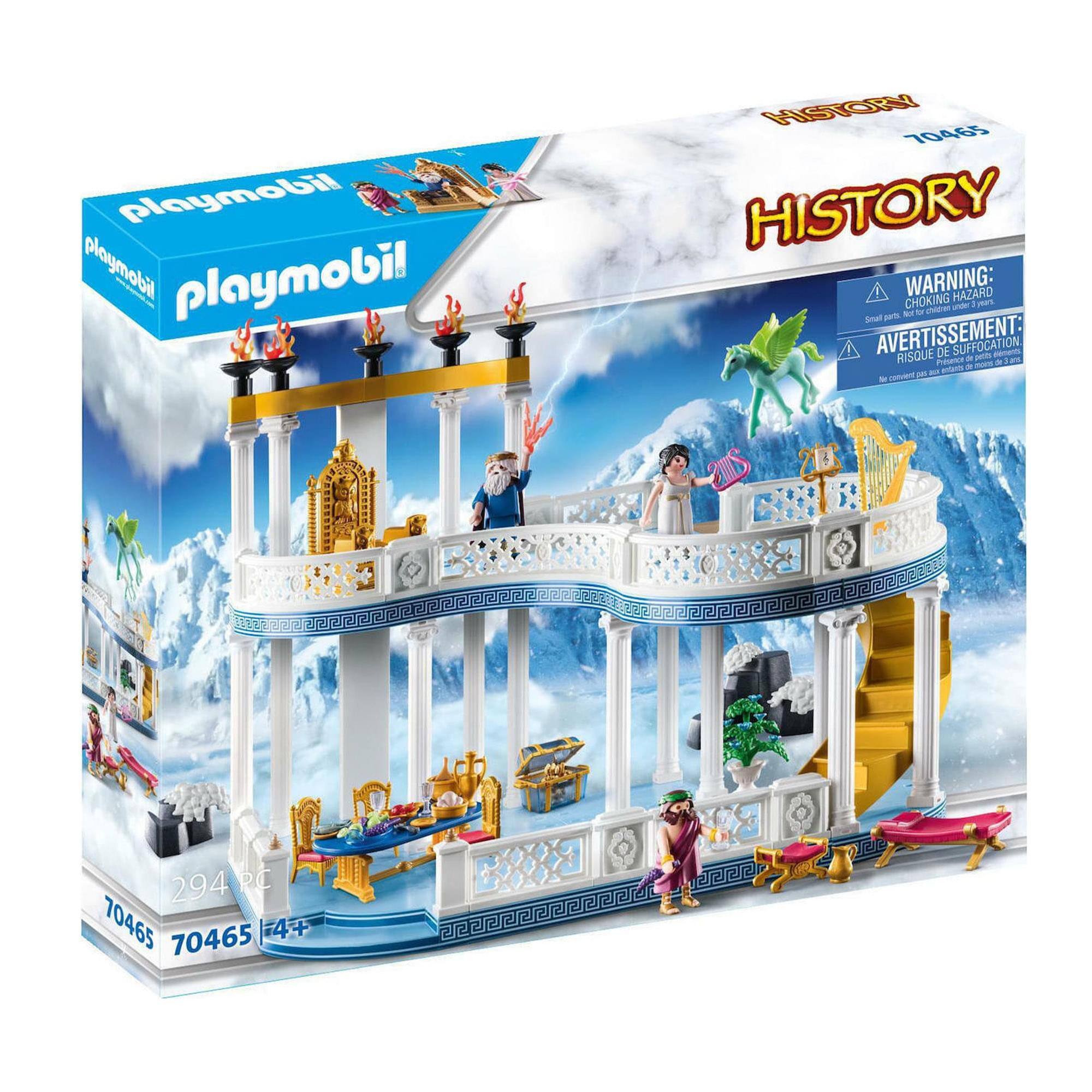 playmobil playmobil playmobil  
HISTORY 70465  
HISTORY  
WARNING: CHOKING HAZARD - Small parts. Not for children under 3 years.  
AVERTISSEMENT: RISQUE DE SUFFOCATION - Petits pièces. Ne convient pas aux enfants de moins de 3 ans.  
294 PC  
70465  
4+