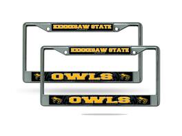 Rico Industries - Kennesaw State Owls Chrome Metal License Plate Frame - Set of 2 Frames - Multi