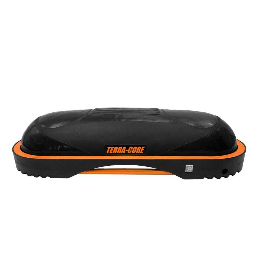Front. Power Systems - Terra Core Aerobic Stepper & Core Balance Trainer – Exercise Step Platform for Strength - Orange/Black.