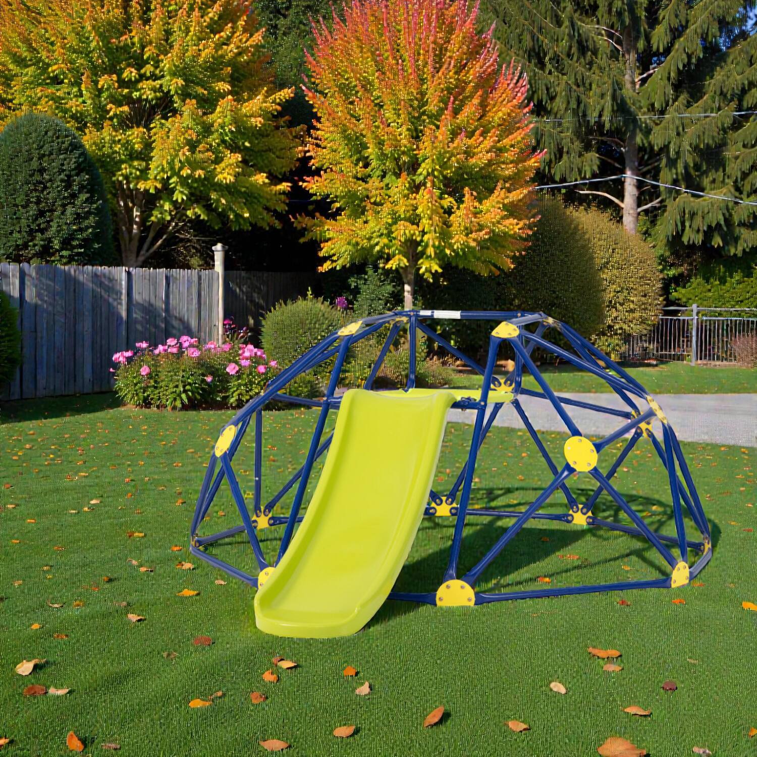 BreeBe - Children’s Outdoor Climbing Dome with Slide and Padded Fabric Mat - Multicolor price history on PriceWatchPro