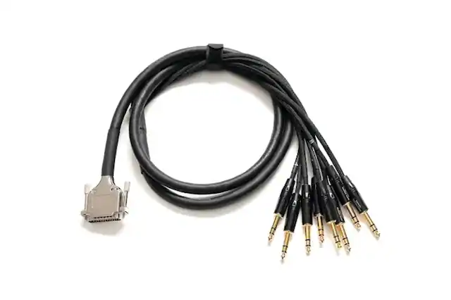 Front. Warm Audio - Premium 8-Channel DB25 to TRSM Audio Breakout Cable, with Industry-Grade Gotham Cabling Design and Durable Screws.