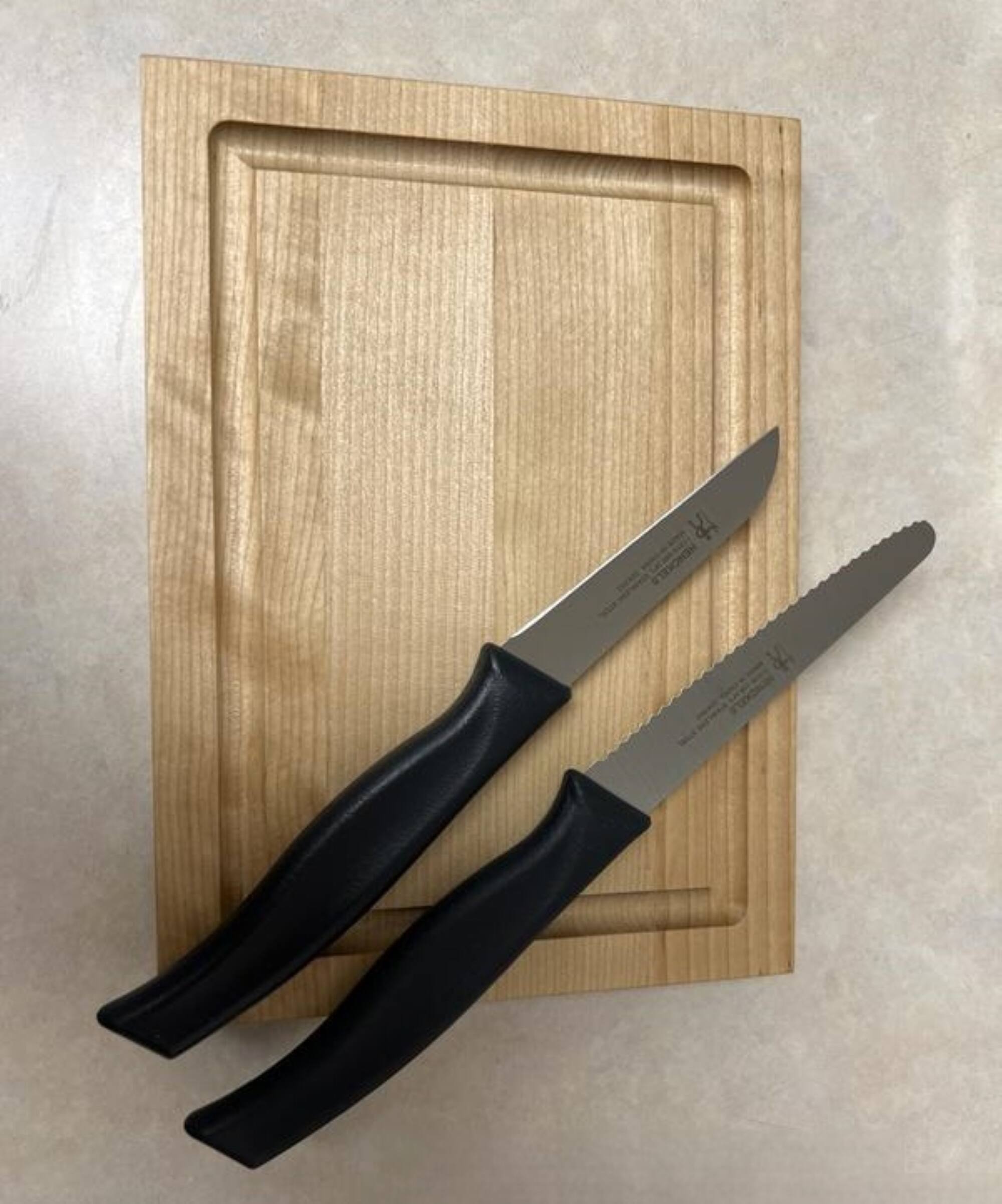 Alt View 4. Henckels - Henckels 3-pc Bar Knife & Board Set - Black.
