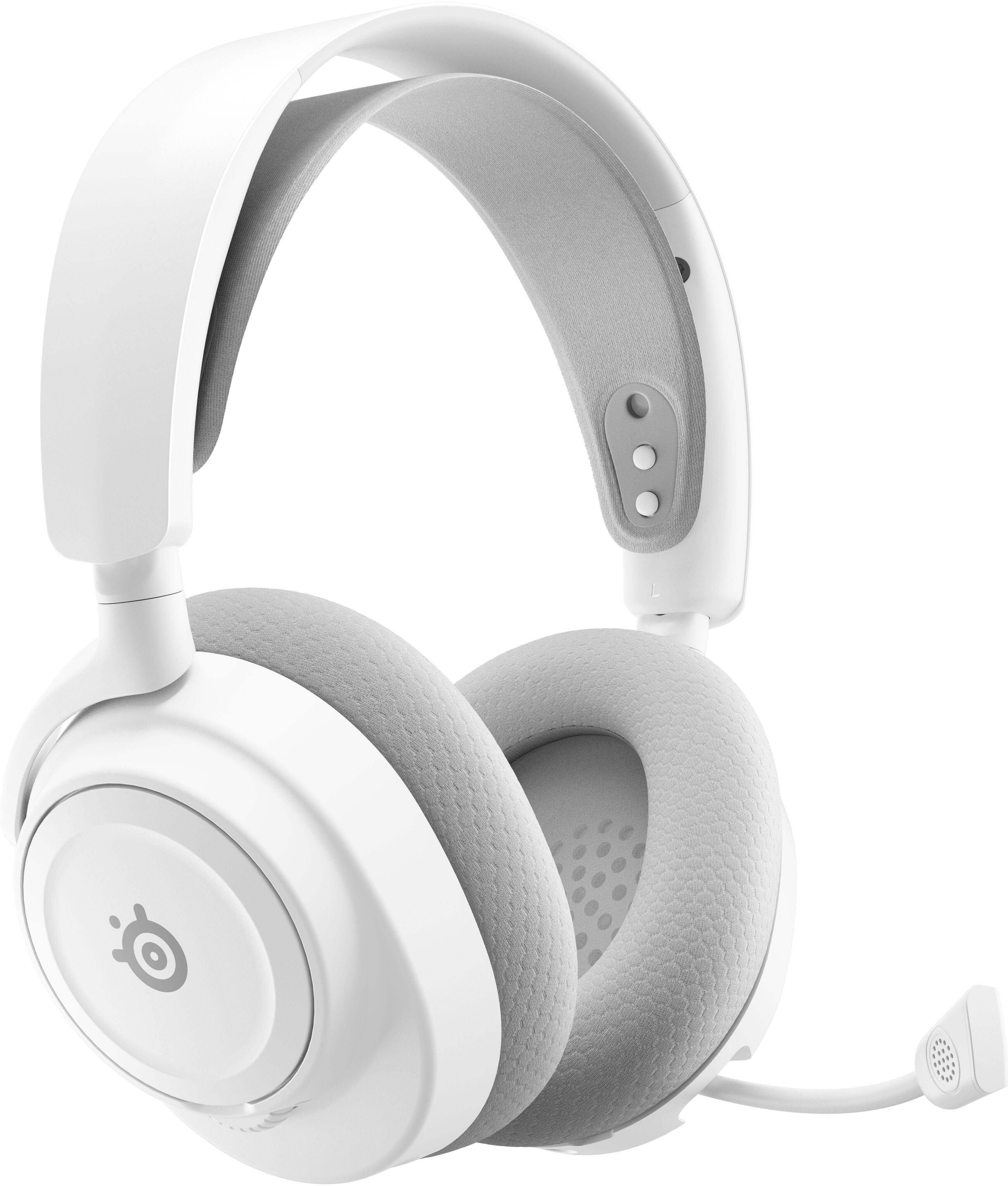 Alt View 9. SteelSeries - Arctis Nova 7P Gen 2 Wireless Over-The-Ear Multi Gaming Headset for  PS4, PS5, Switch, Handheld, PC - White.
