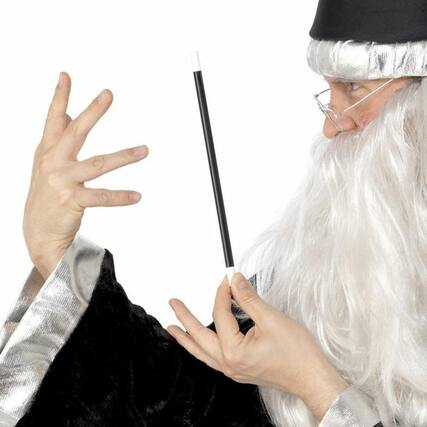 Front. Smiffys - Magicians Wand Costume Accessory - Multi-Colored.