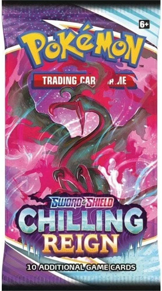6+ Pokémon Trading Card Game  
Sword & Shield Chilling Reign  
10 Additional Game Cards