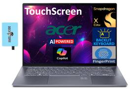 Acer - Swift 14 Laptop 14.5 WQXGA (Qualcomm Snapdragon X Elite X1E-78-100, 16GB LPDDR5X, Win 11 Pro) w/USB Hub - Steel Gray