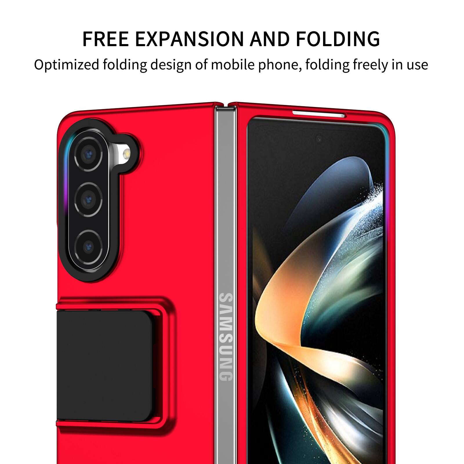 FREE EXPANSION AND FOLDING  
Optimized folding design of mobile phone, folding freely in use  
SAMSUNG