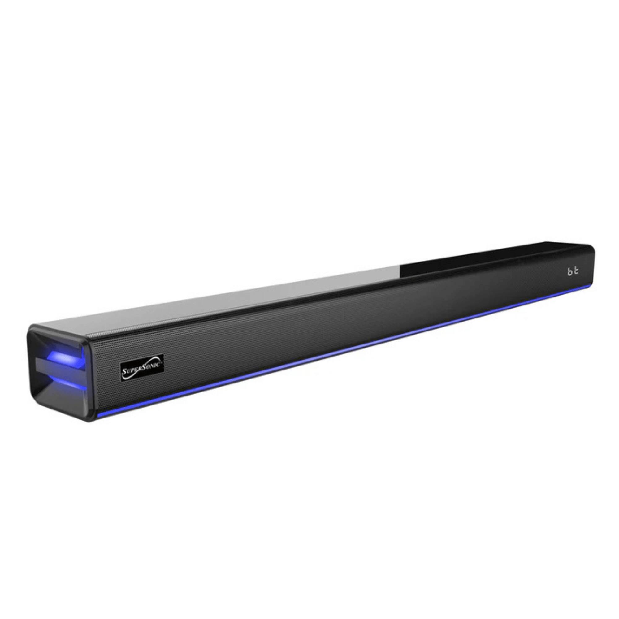 Angle. Supersonic - 31.5-Inch 60W Bluetooth Soundbar - Black.