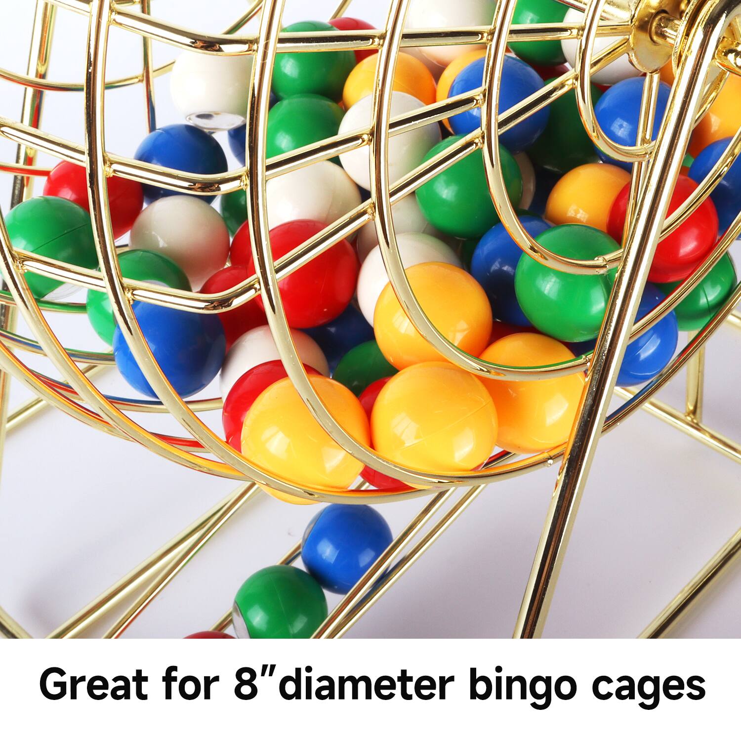 Great for 8" diameter bingo cages