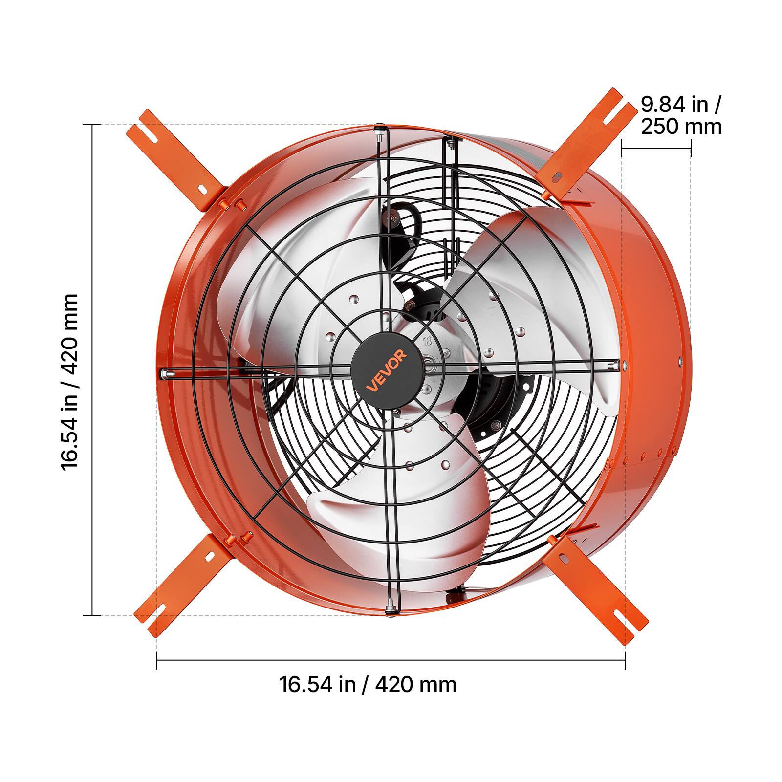 9.84 in / 250 mm

16.54 in / 420 mm

VEVOR