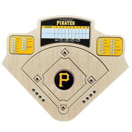 Across the Board - Pittsburgh Pirates Handcrafted Wood Baseball Game - Multicolor