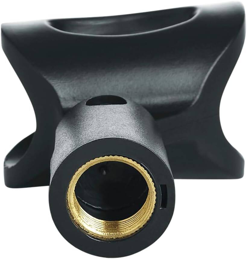 Left. Gator Frameworks - Standard Microphone Clip with Adjustable Tilt for Wired Handheld Microphones.