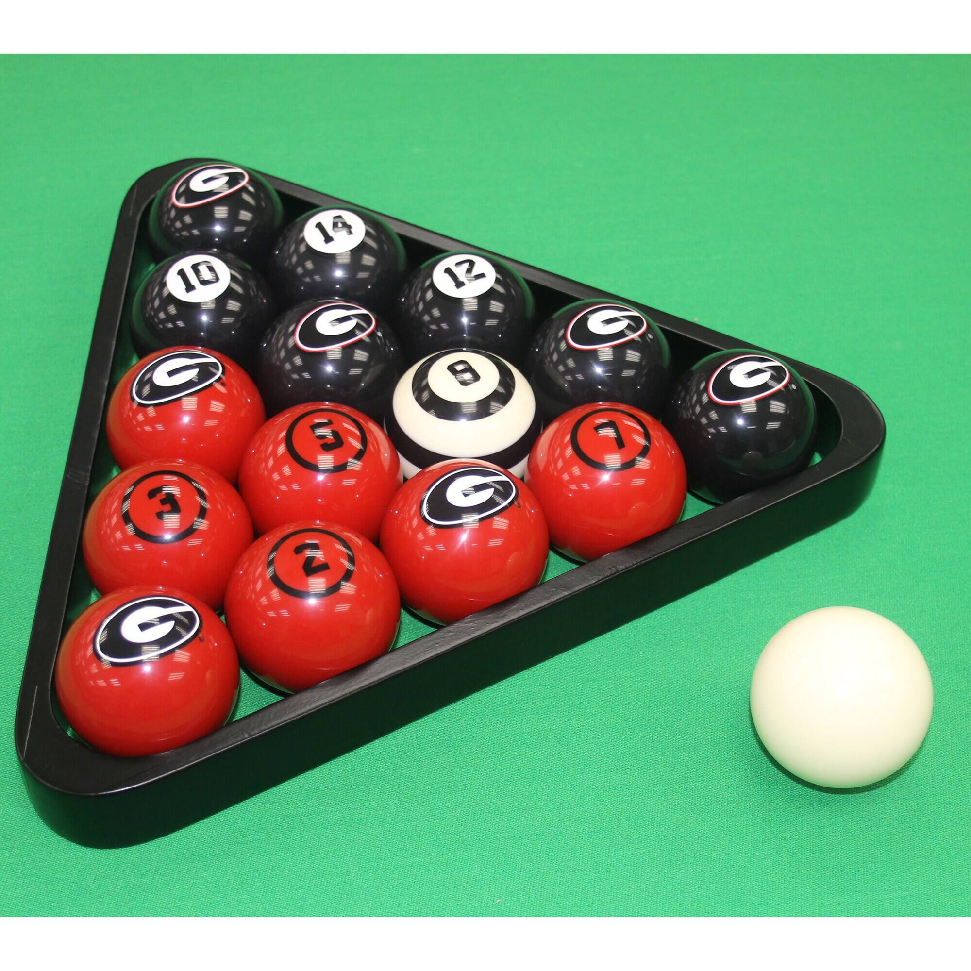 Alt View 1. Imperial - Georgia Bulldogs Billiard Ball Set with Numbers - Multicolor.