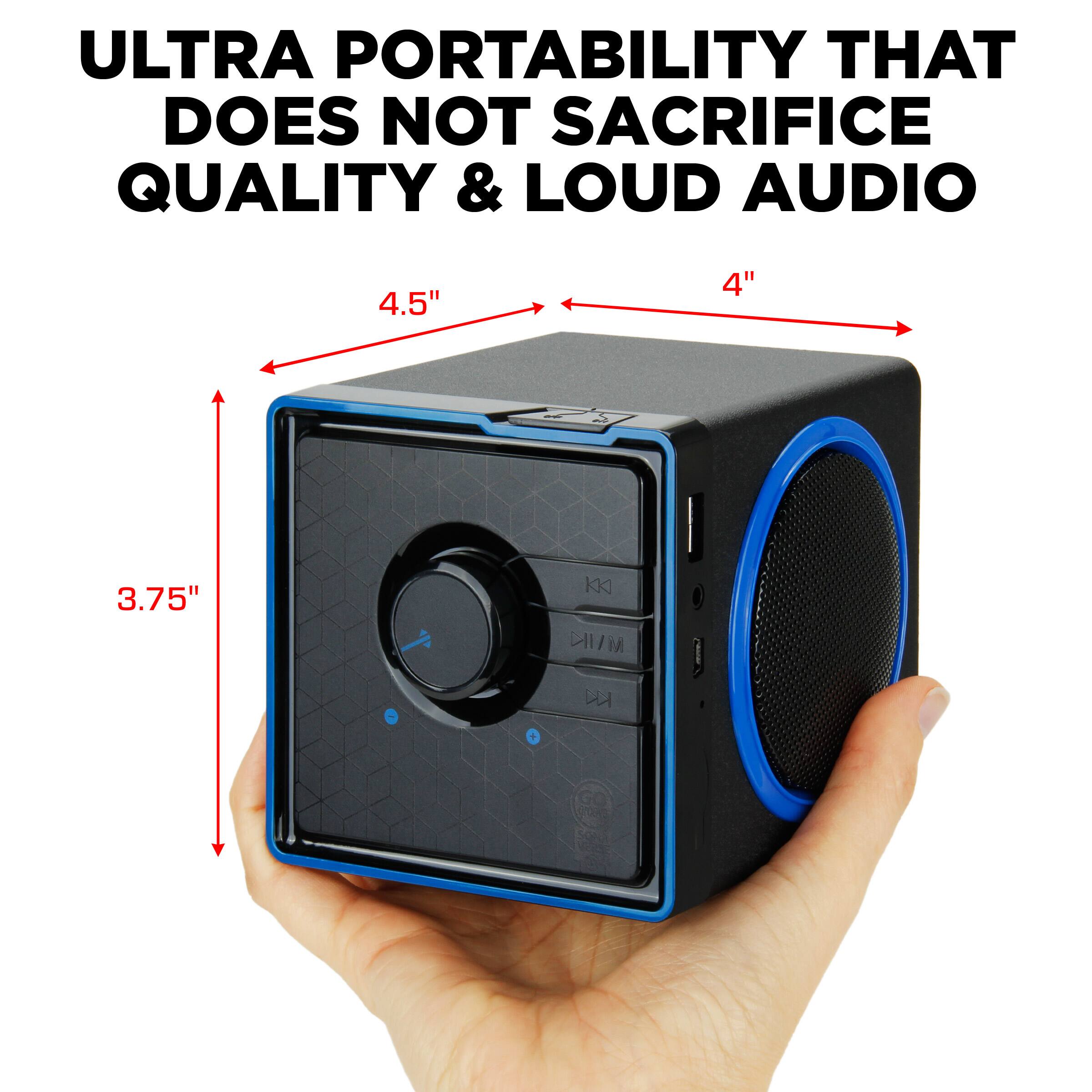 ULTRA PORTABILITY THAT DOES NOT SACRIFICE QUALITY & LOUD AUDIO

4.5"
4"
3.75"