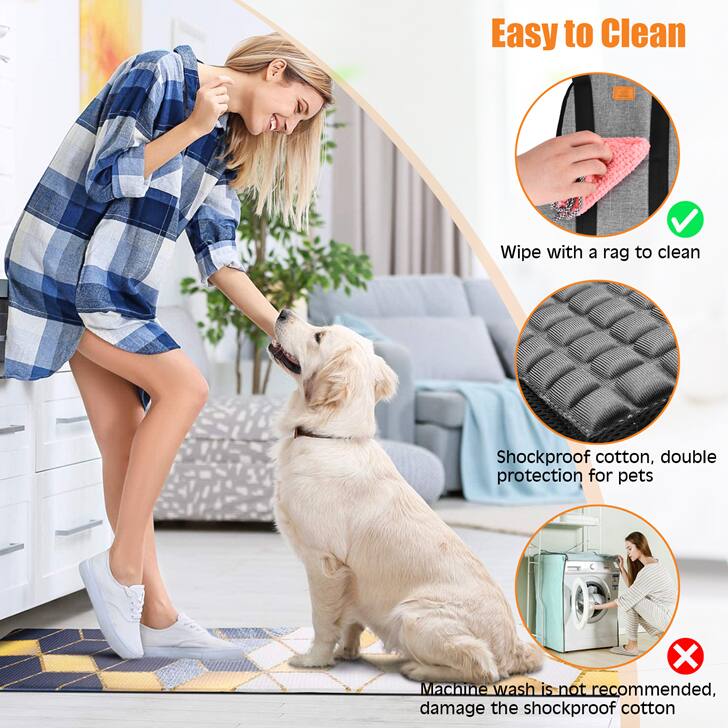 Easy to Clean

Wipe with a rag to clean

Shockproof cotton, double protection for pets

Machine wash is not recommended, damage the shockproof cotton