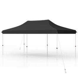 Kadyn - Canopy, Outdoor Canopy Tent,10 X 20 FT Pop up Canopy Tent Foldable Portable Outdoor Gazebo with Carry Bag-Black