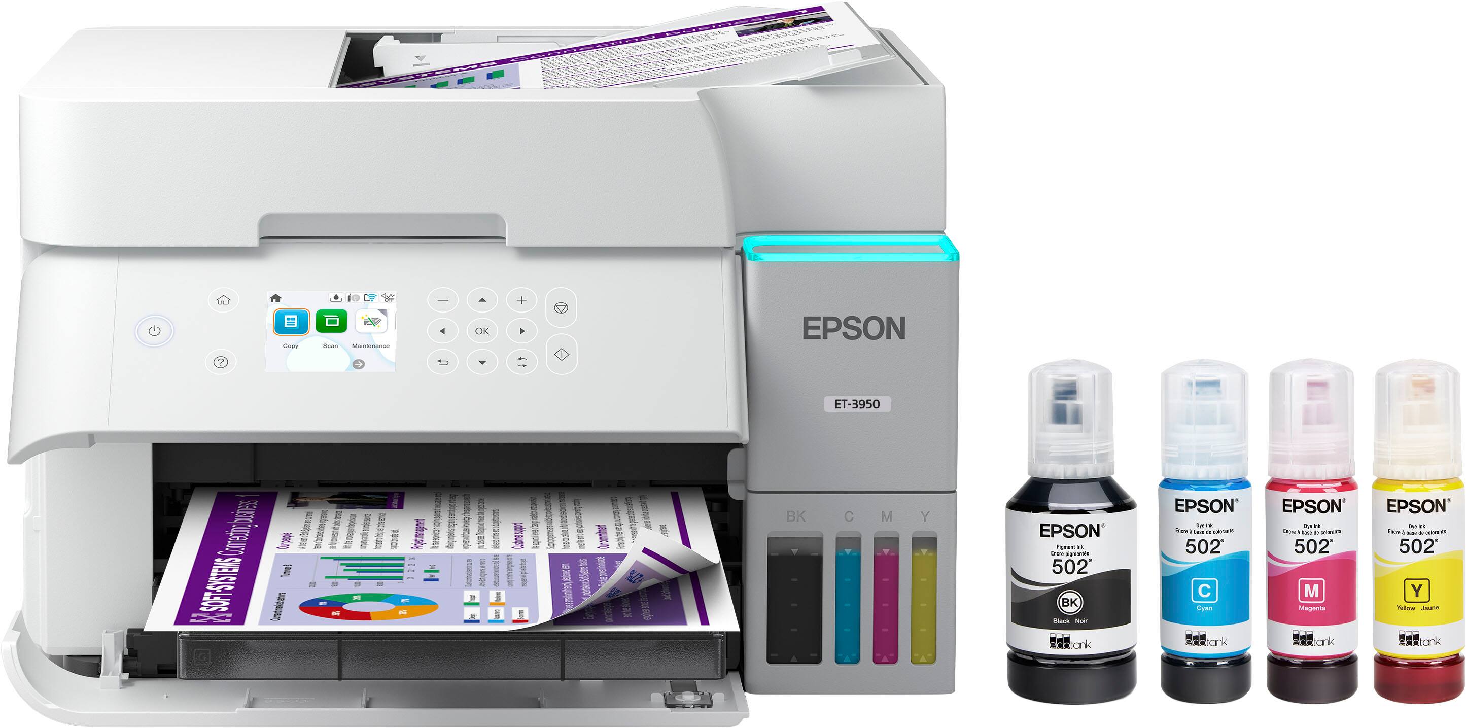EPSON ET-3950 Cumulative Patch B met SOTSISTENS Sroct eipmco - A ntin_toascre nothing_to_transcribe .. - - elsm . E R  I NQITA   odfant URaEE BK C M Y EPSON - .. Lr - 502 BK BAcA - addtank EPSON iqe - Eo . - - -o 502 C Conn ank EPSON i - a - - - 502 M Magenta EPSON Tvn - - - - - 502 Y -eow Jaun ank