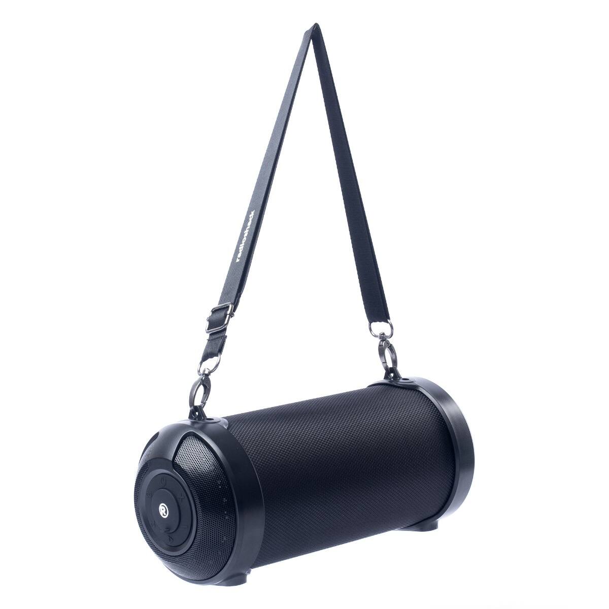 Angle. RadioShack - Portable Bluetooth Speaker with Lights and FM 4001762 - Black.