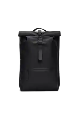 RAINS - Rolltop Rucksack - Black