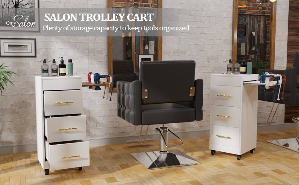 SALON TROLLEY CART  
Plenty of storage capacity to keep tools organized