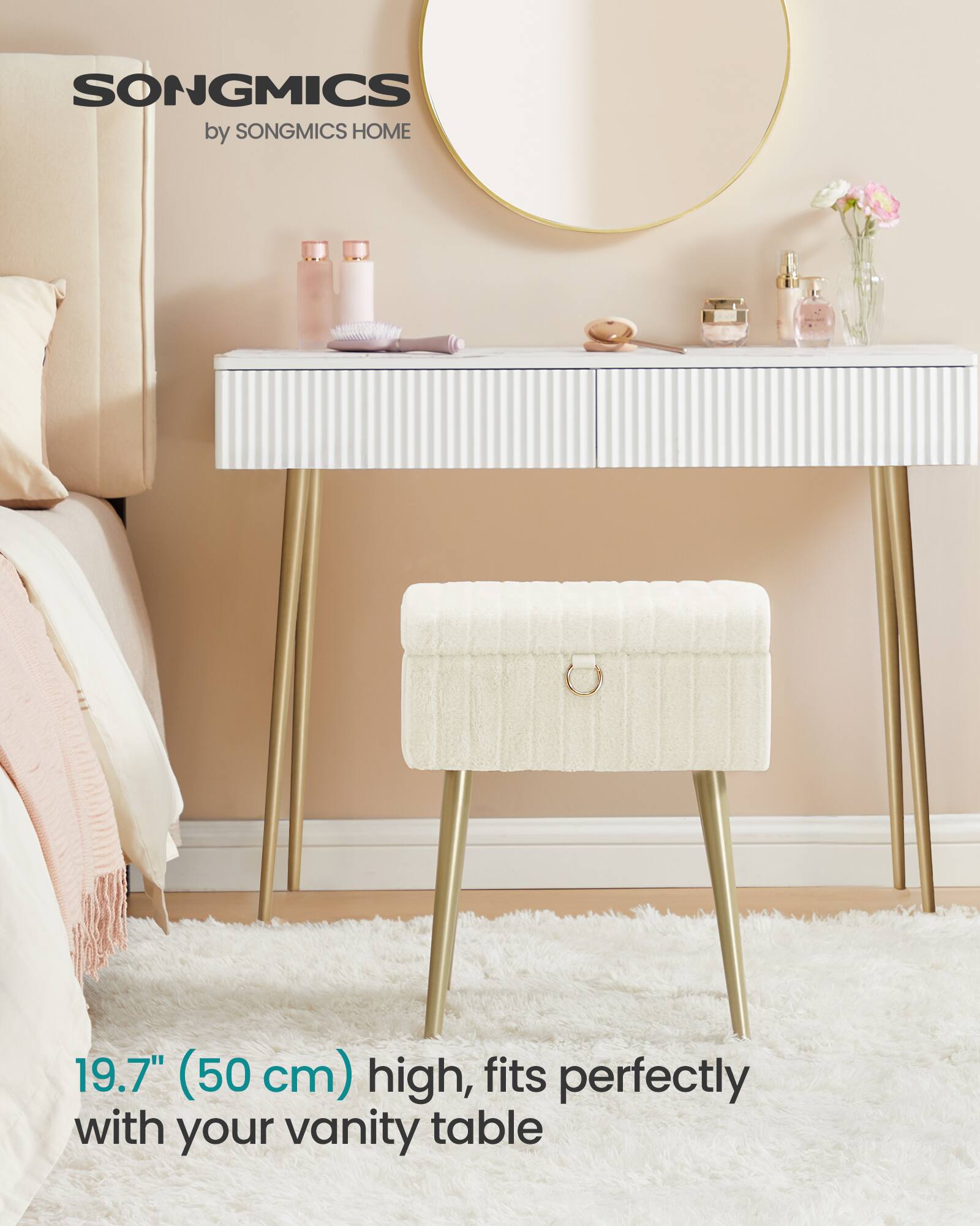 SONGMICS by SONGMICS HOME

19.7" (50 cm) high, fits perfectly with your vanity table