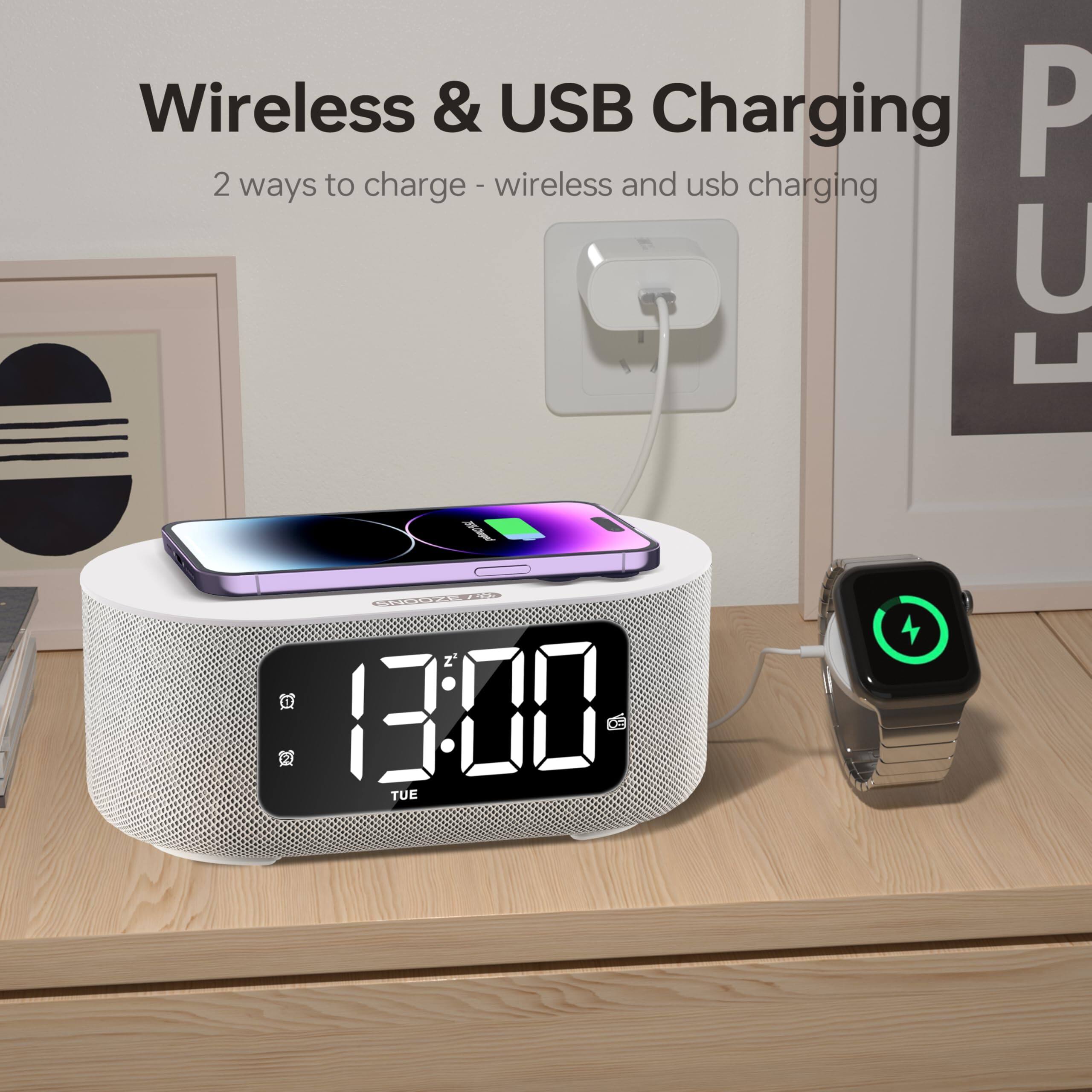 Wireless & USB Charging  
2 ways to charge - wireless and USB charging  

13:00  
TUE