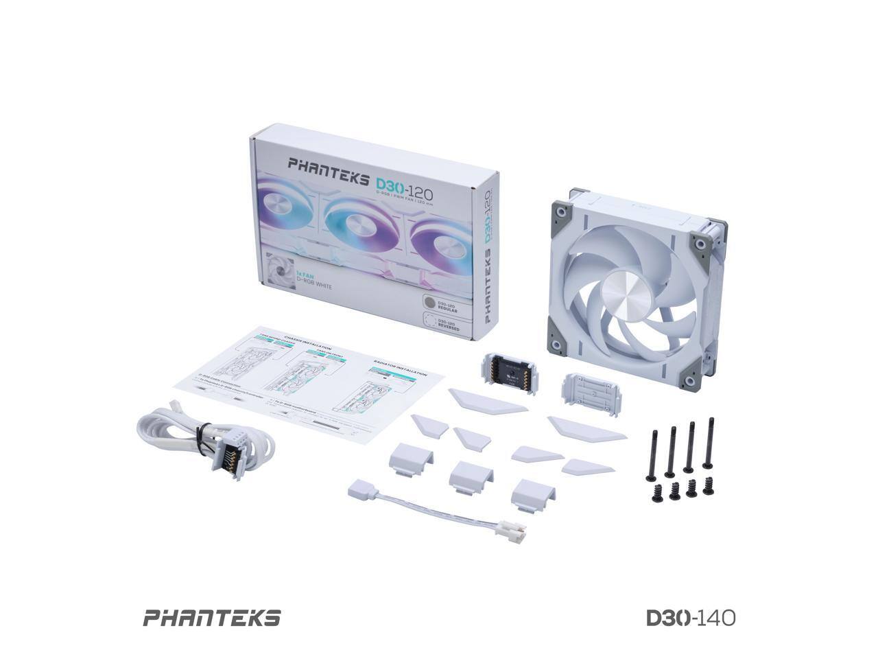 PHANTEKS D30-120  
120MM D-RGB WHITE  
PHANTEKS D30-140