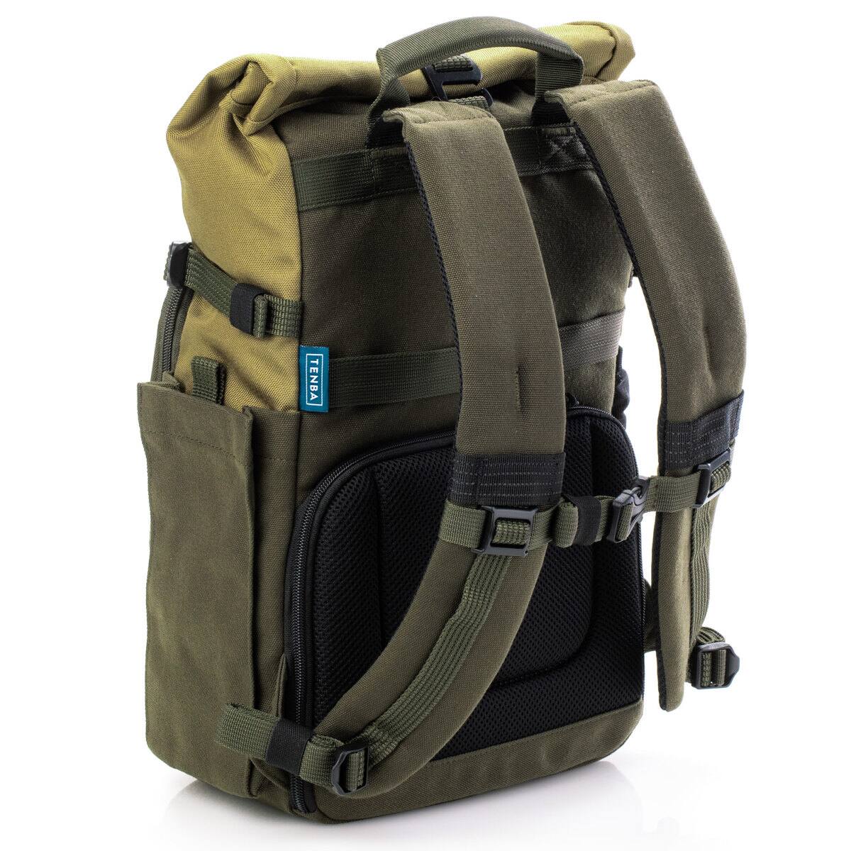 Alt View 7. Tenba - Tenba Fulton V2 10L Backpack for Mirrorless or DSLR Camera with 2-4 Lenses and iPad/iPad Pro 11", Tan/Olive.