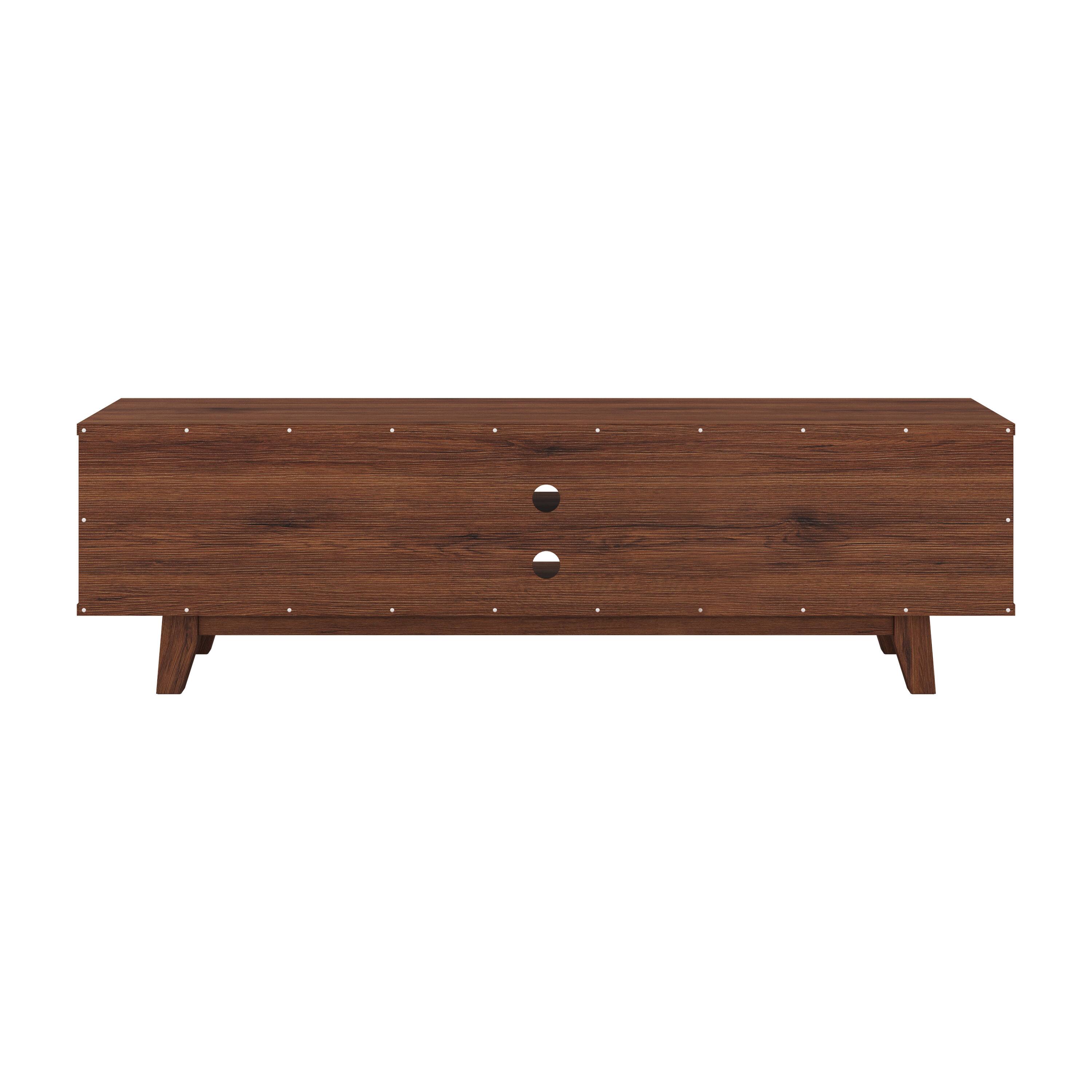 Alt View 1. CorLiving - Fort Worth TV Stand with Cabinets for Most TVs up to 68" - Dark Brown.