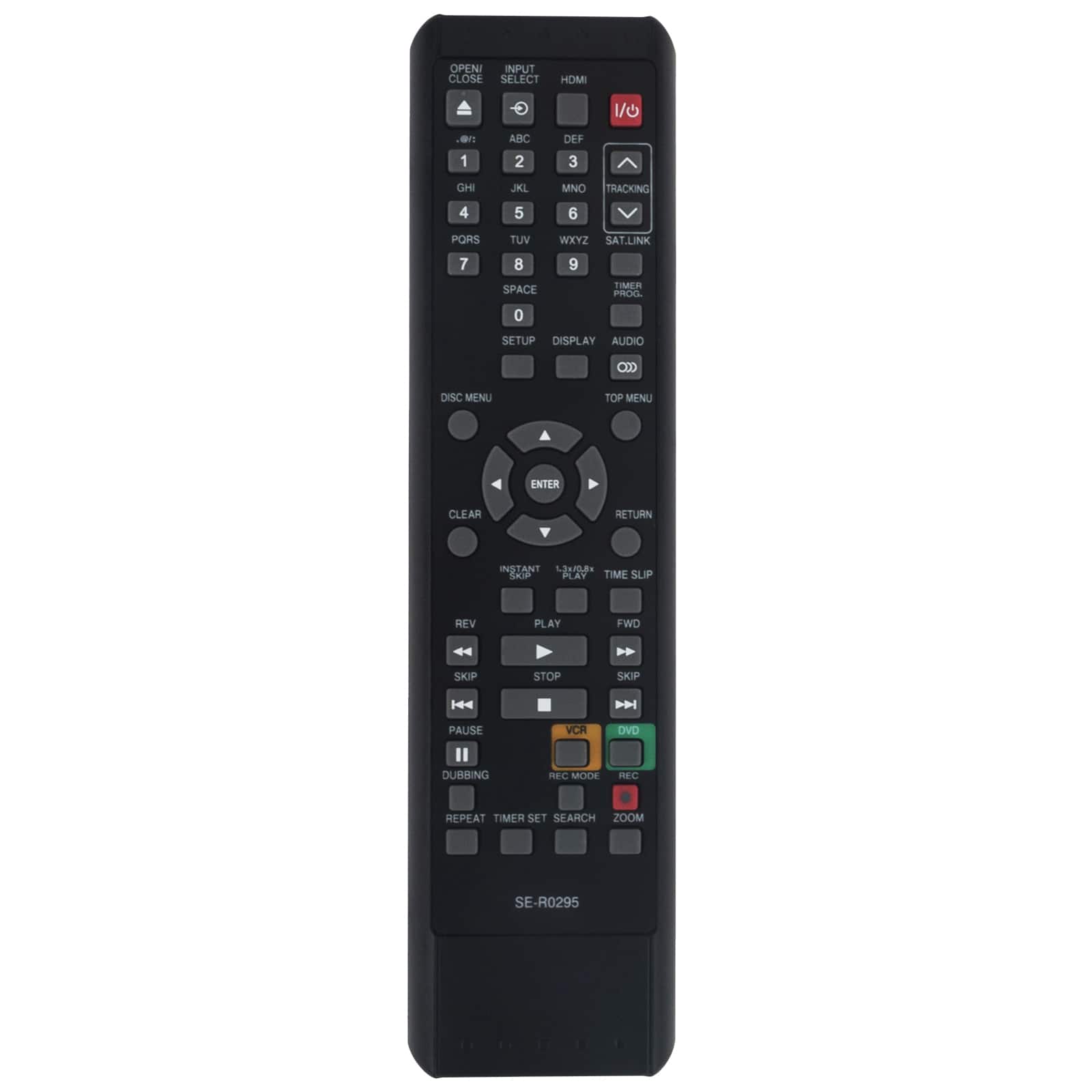 ALLIMITY - Replacement Remote Control SE-R0295, Fit for TOSHIBA DVD recorder D-VR610 D-VR620 D-VR610KU D-VR620KU - Black