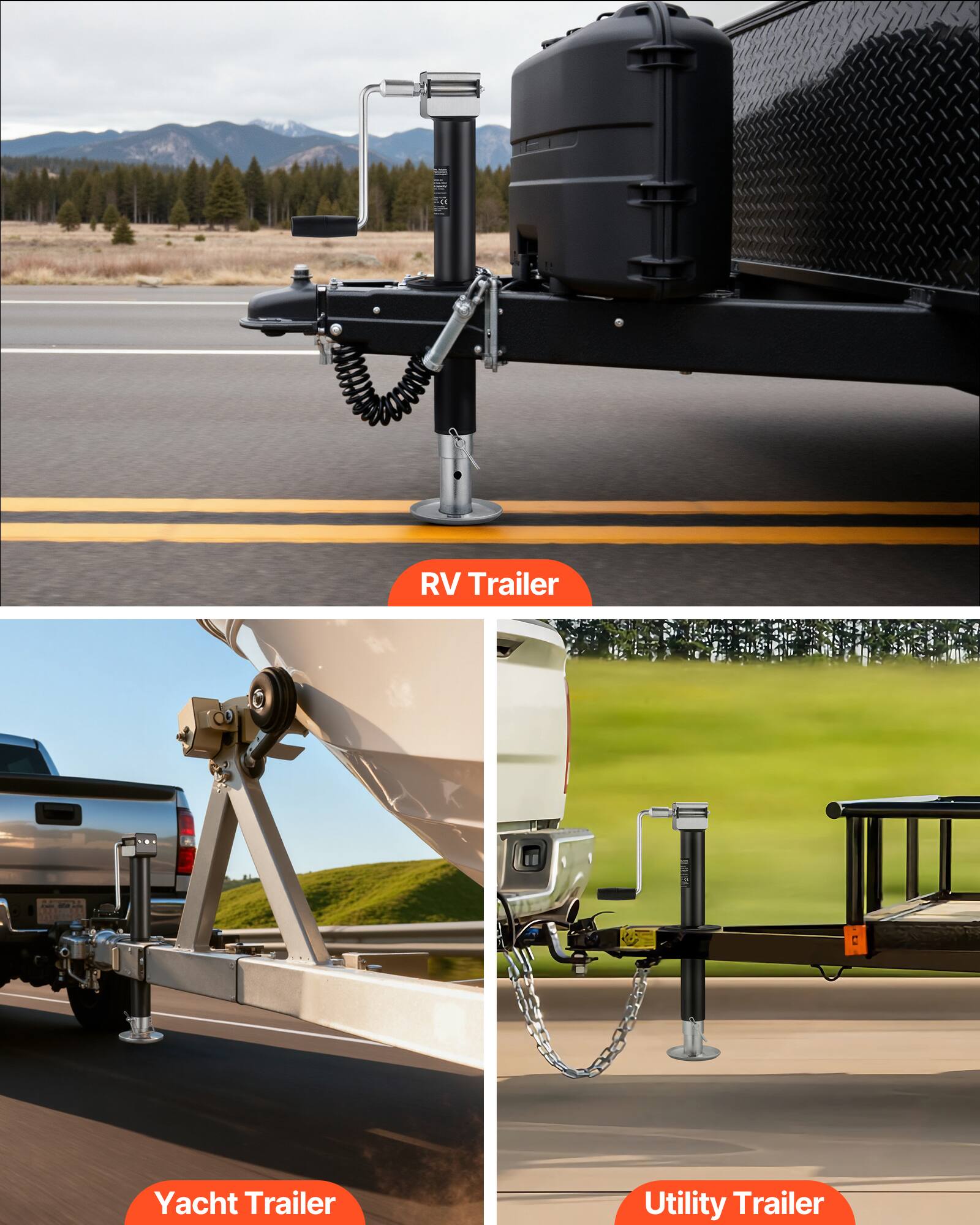RV Trailer  
Yacht Trailer  
Utility Trailer