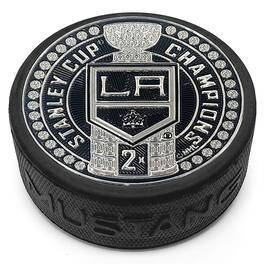 Mustang Drinkware - Los Angeles Kings 2-Time Stanley Cup Champions 3'' Dynasty Trimflexx Puck - Multicolor