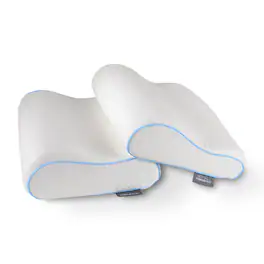 Tempur-Pedic - TEMPUR-Neck™ + Cooling Pillow, Standard - Small Profile - 2-Pack - White