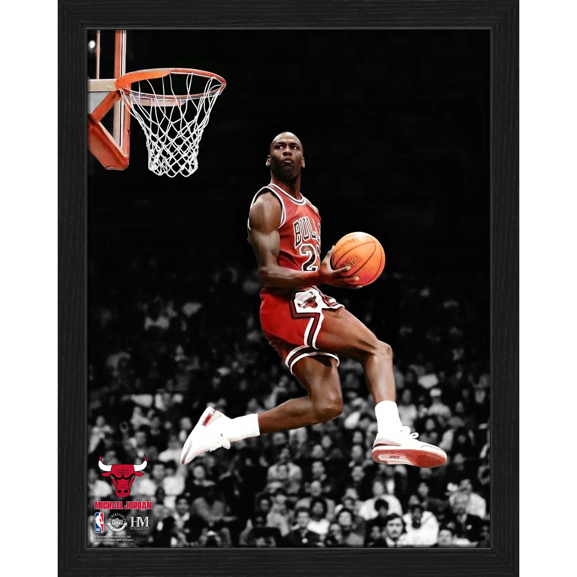 Highland Mint - Michael Jordan Chicago Bulls 12" x 15" Legacy Collectible Framed Photo - Multicolor