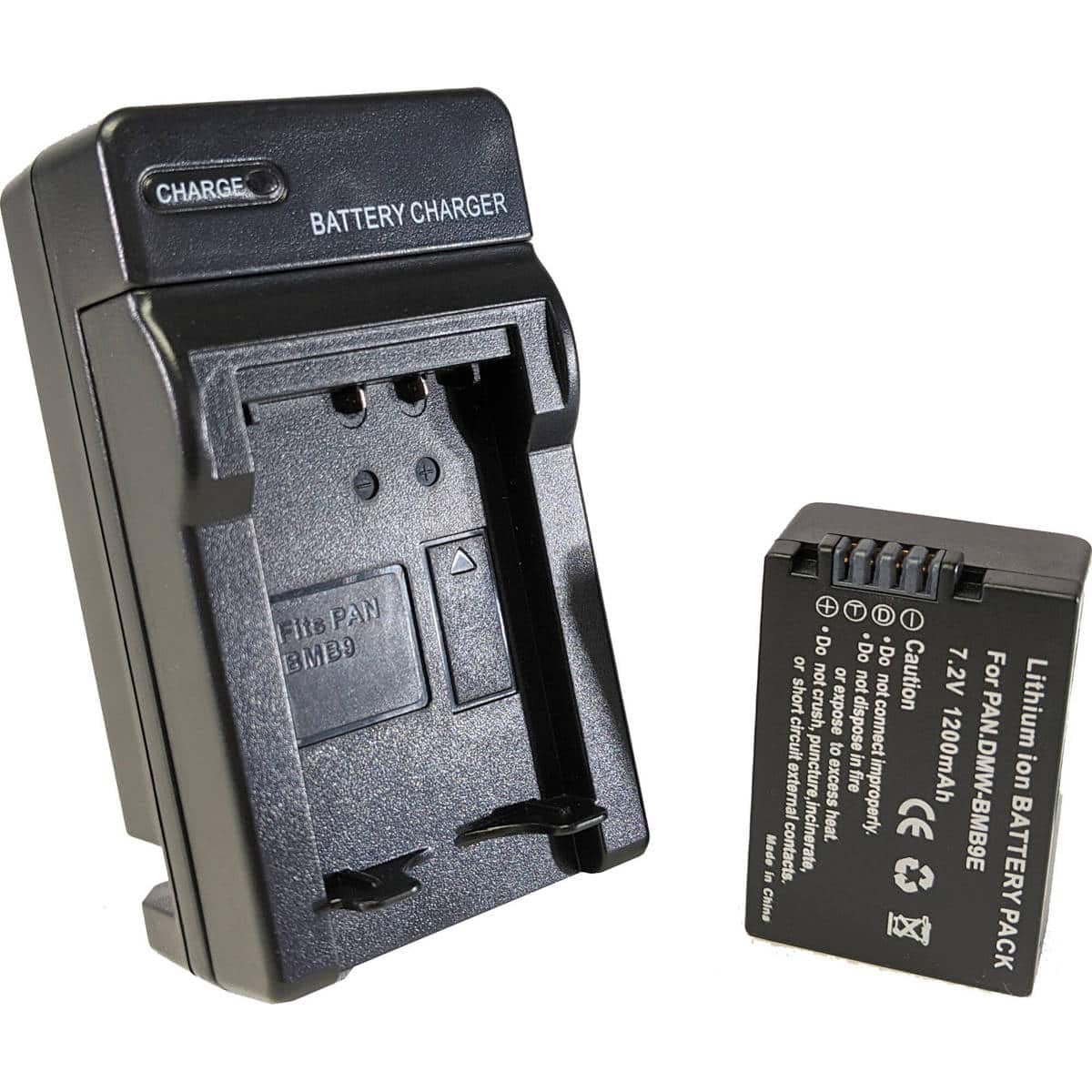 Bescor - DMWBMB9 Battery and Charger Kit for Select Panasonic Leica Cameras
