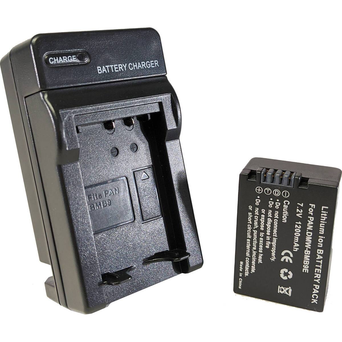 CHARGE BATTERY CHARGER

Fits PAN BMB9

Do not short circuit, puncture, crush, expose to fire, dispose in incinerate, heat. For external contacts. Caution 7.2V 1200mAh PAN.DMW-BMB9E Lithium ion BATTERY PACK

Made in China