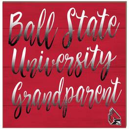 Jardine - Ball State Cardinals 10'' x 10'' Grandparent Plaque - Red
