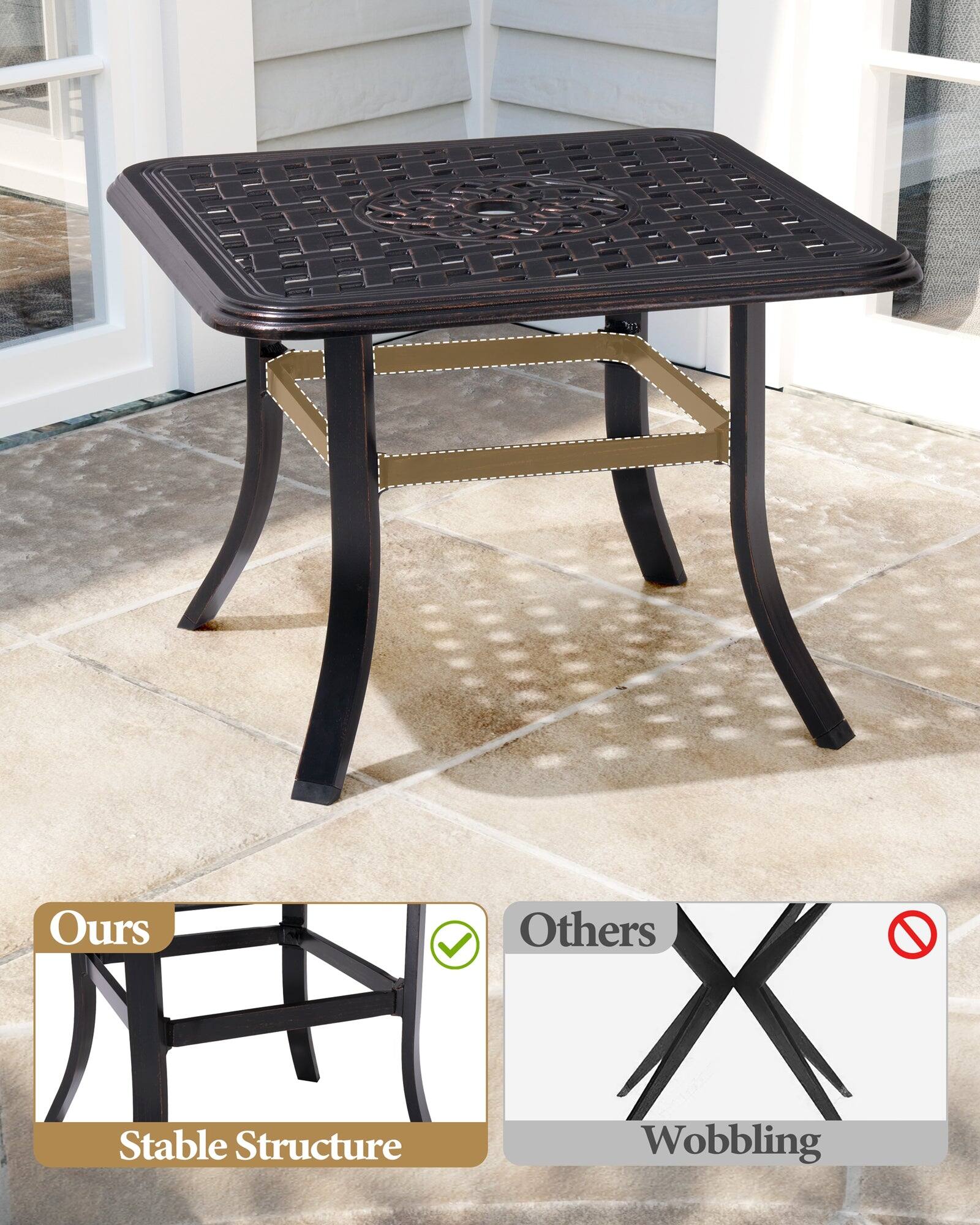 Ours  
Stable Structure  

Others  
Wobbling