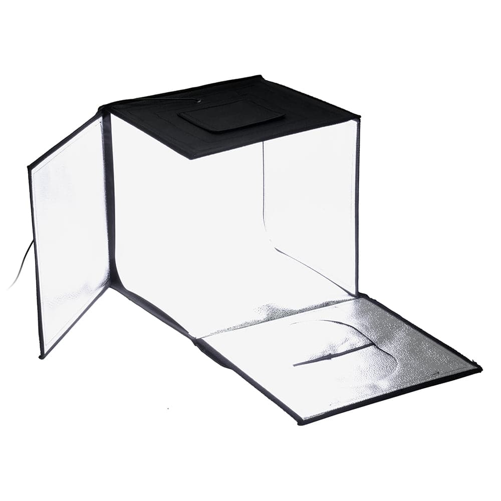 Fotodiox - 16x16" Studio-in-a-Box LED for Table Top Photography - Integrated LED Lights; Carrying Case and Four Backdrops