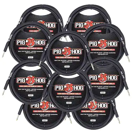 PIG HOG TOUR GRADE INSTRUMENT CABLES
BUILT FOR THE ROAD - LIFETIME GUARANTEE
pighogcables.com
10 FT