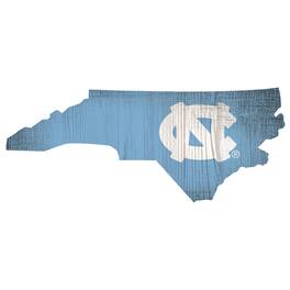 Fan Creations - North Carolina Tar Heels 12" Logo State Sign - Multicolor