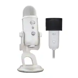 Blue Microphones - Yeti USB Microphone (White Mist) with Knox Gear Pop Filter
