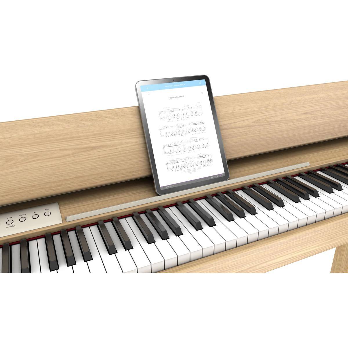 Alt View 5. Roland - Roland F701 88 Keys SuperNATURAL Streamlined Digital Piano, Light Oak.