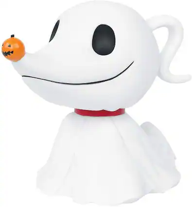 Front. Disney - Nightmare Before Christmas Zero 8 Inch PVC Figural Bank - White.