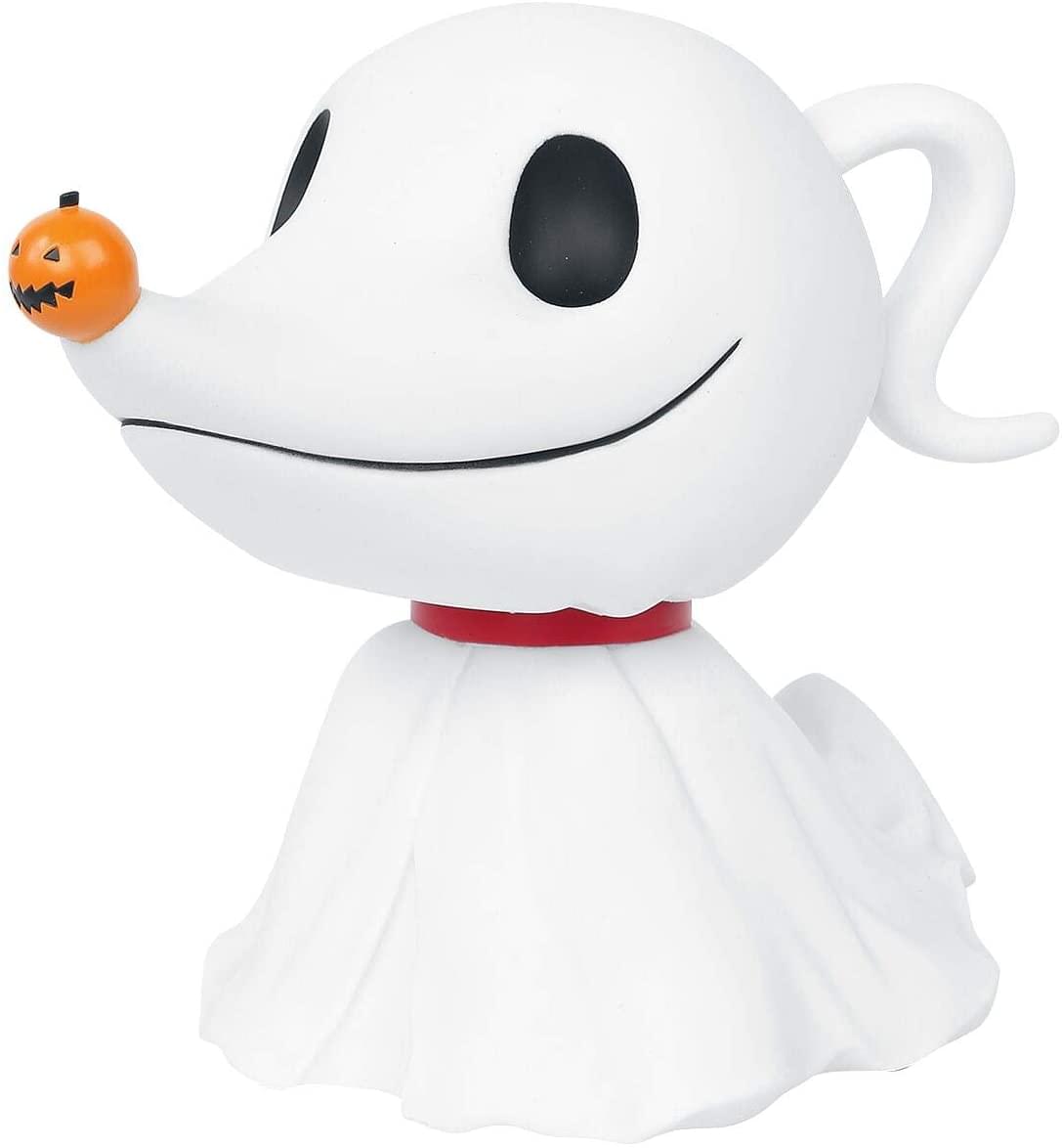Front. Disney - Nightmare Before Christmas Zero 8 Inch PVC Figural Bank - White.